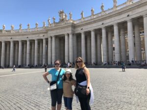 Gluten-Free Traveling Trio Family in Vatican