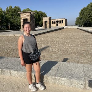 Traveling Trio Family exploring Madrid, Spain