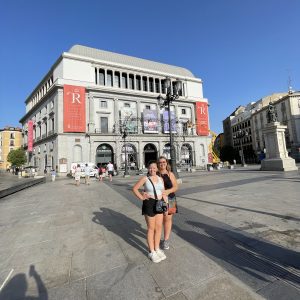 Traveling Trio Family exploring Madrid, Spain - Opera