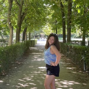 Traveling Trio Family in Retiro Park in Madrid, Spain