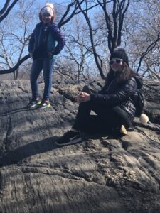 Gluten-Free Traveling Trio Family in New York city exploring Central Park