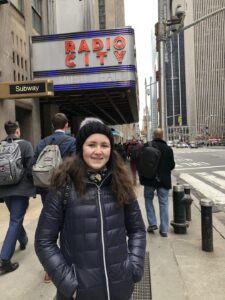 Gluten-Free Traveling Trio Family in New York visiting and touring Radio City Music Hall