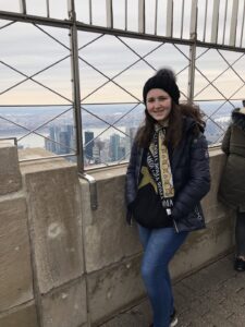 Gluten-Free Traveling Trio Family in New York visiting Empire State Building