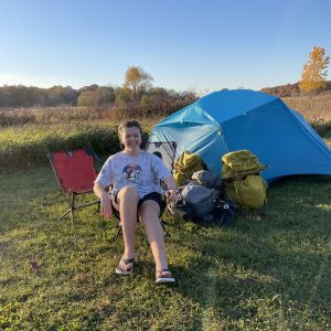 Traveling Trio Family backpacking