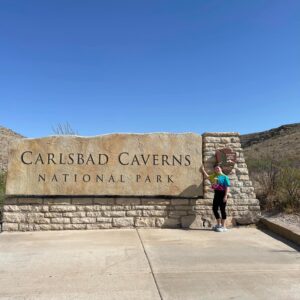 Gluten-Free Traveling Trio Family exploring Carlsbad Caverns National Park, Texas