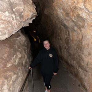 Gluten-Free Traveling Trio Family exploring Carlsbad Caverns National Park, Texas