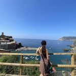 Admiring Italian coast