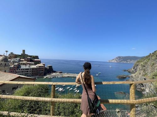 Admiring Italian coast