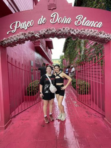 Pink Street in Puerto Plata, Dominican Republic